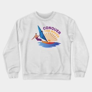 Summer Full Of Surfing Crewneck Sweatshirt